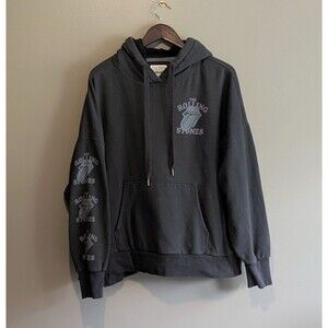 American Eagle Size Small Rolling Stones Hoodie AE S Seriously Huggable LS Black